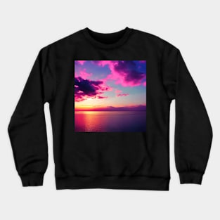 Pink Blue Sky Crewneck Sweatshirt